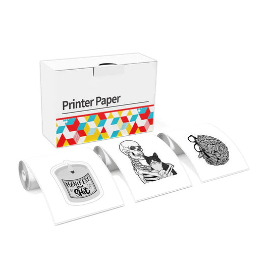 White Paper self-adhesive