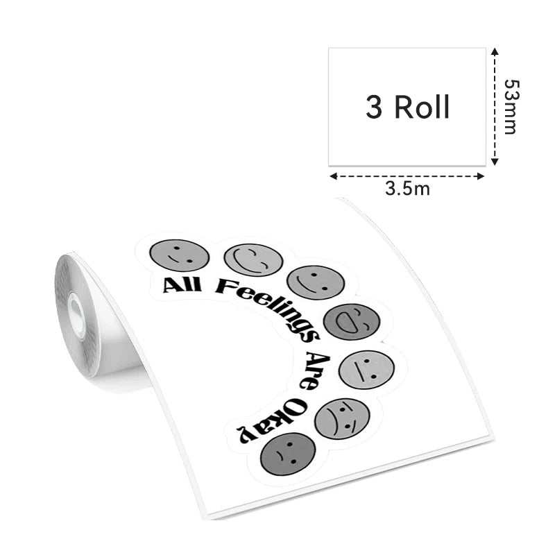 White Paper self-adhesive